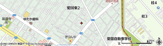 北海道釧路市愛国東2丁目16周辺の地図