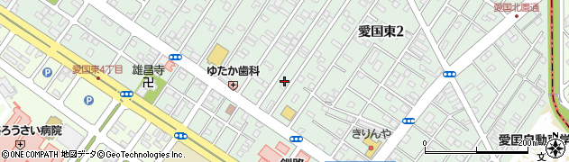 北海道釧路市愛国東2丁目7周辺の地図