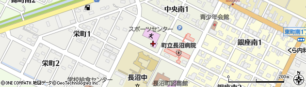長沼町役場　スポーツセンター周辺の地図
