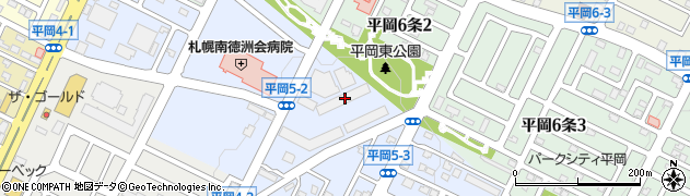 北海道札幌市清田区平岡５条2丁目1周辺の地図
