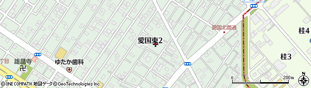 北海道釧路市愛国東2丁目19周辺の地図