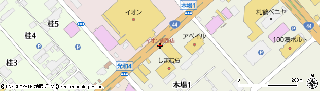 イオン釧路店周辺の地図