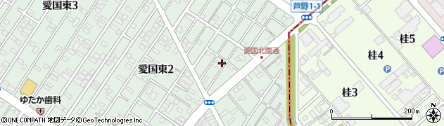 北海道釧路市愛国東2丁目35-10周辺の地図