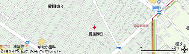 北海道釧路市愛国東2丁目21-3周辺の地図