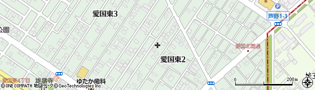 北海道釧路市愛国東2丁目22-4周辺の地図