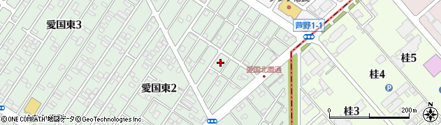 北海道釧路市愛国東2丁目33周辺の地図