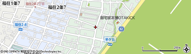 北海道札幌市豊平区福住３条周辺の地図