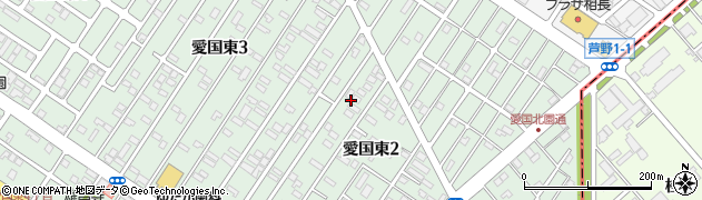 北海道釧路市愛国東2丁目22周辺の地図