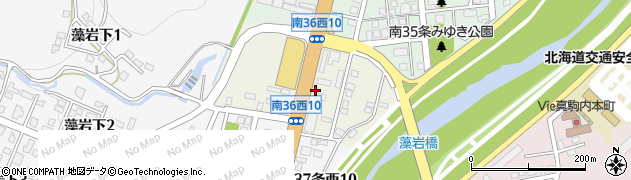 北海道札幌市南区南３６条西周辺の地図