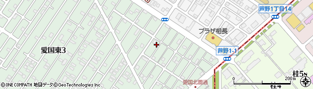 北海道釧路市愛国東2丁目51-10周辺の地図