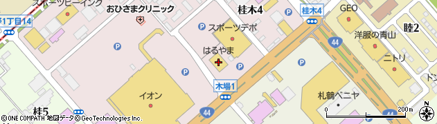 株式会社はるやまチェーン　桂木店周辺の地図