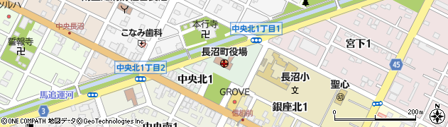 長沼町役場周辺の地図