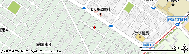 北海道釧路市愛国東2丁目54-2周辺の地図