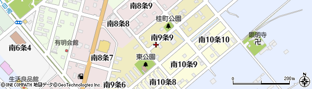 北海道清水町（上川郡）南９条周辺の地図