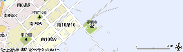 顕明寺　本堂周辺の地図
