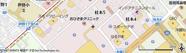 北海道釧路町（釧路郡）桂木周辺の地図