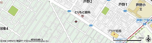 北海道釧路市愛国東2丁目55周辺の地図
