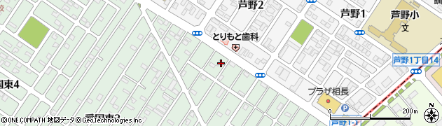 北海道釧路市愛国東2丁目55-11周辺の地図