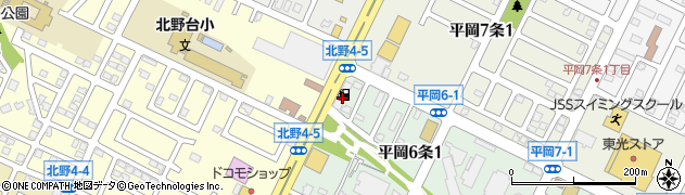 北海道エネルギー株式会社　平岡通ＳＳ周辺の地図