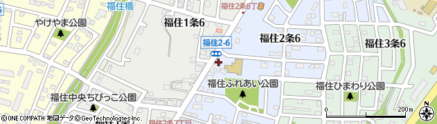 札幌福住郵便局周辺の地図