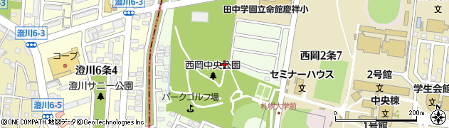 北海道札幌市豊平区西岡１条周辺の地図