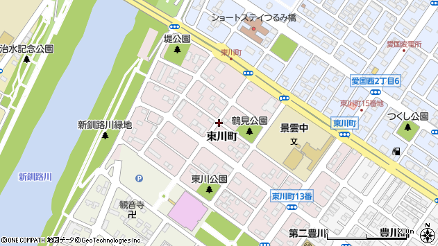 〒085-0056 北海道釧路市東川町の地図