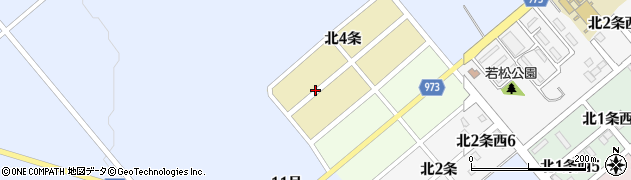 北海道上川郡清水町北４条西7丁目周辺の地図