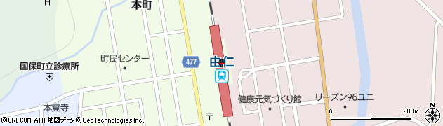 北海道夕張郡由仁町周辺の地図