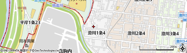 北海道札幌市南区澄川１条4丁目周辺の地図