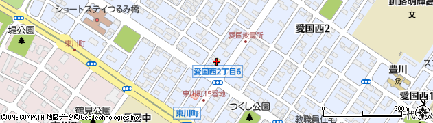 ローソン釧路愛国西三丁目店周辺の地図