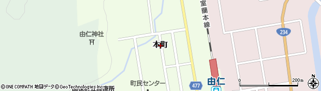 北海道夕張郡由仁町本町周辺の地図