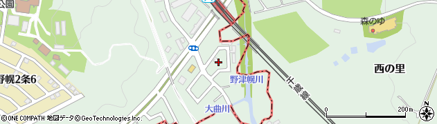 上野幌さんかく公園周辺の地図