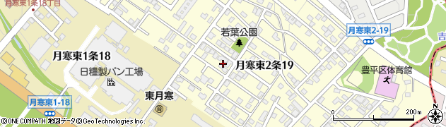 札幌ドーム徒歩10分akippa駐車場周辺の地図