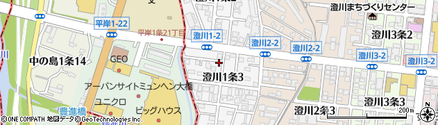 北海道札幌市南区澄川１条周辺の地図