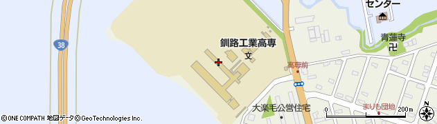 釧路工業高等専門学校　総務課周辺の地図