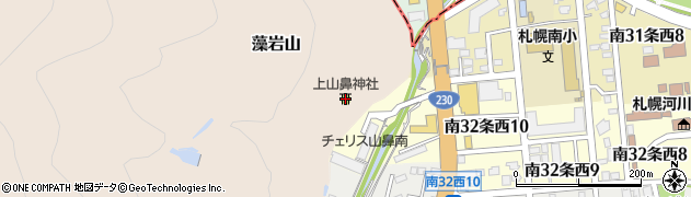 上山鼻神社周辺の地図