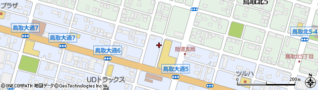 釧路ヤクルト販売株式会社　鳥取センター周辺の地図