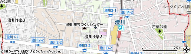 北海道札幌市南区澄川３条2丁目周辺の地図