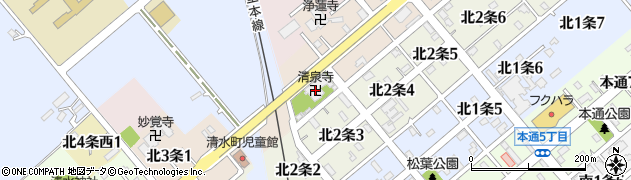 清泉寺周辺の地図