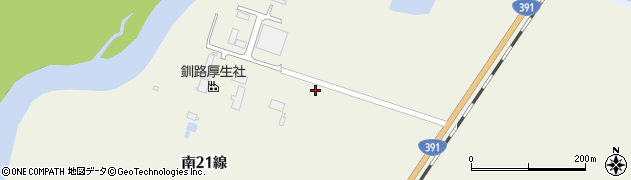 北海道釧路町（釧路郡）別保原野（南２１線）周辺の地図