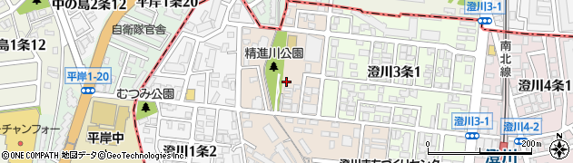 北海道札幌市南区澄川２条1丁目周辺の地図