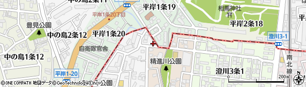 澄川ひよこ公園周辺の地図