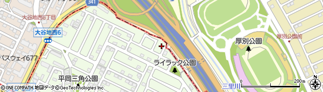 平岡ぽかぽか公園周辺の地図