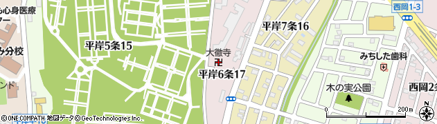 大徹寺周辺の地図