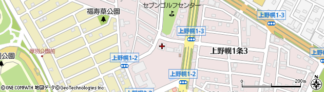 札幌市上野幌児童会館周辺の地図
