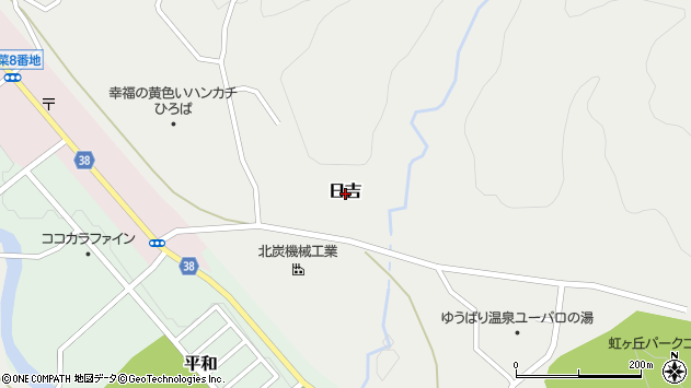 〒068-0422 北海道夕張市日吉の地図