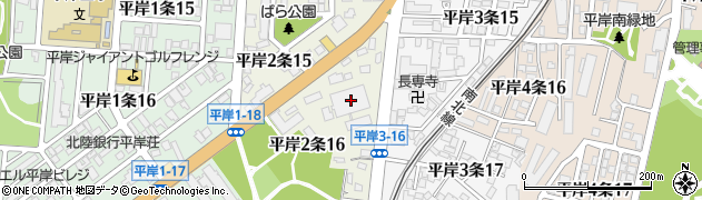 北海道交通株式会社　本社周辺の地図