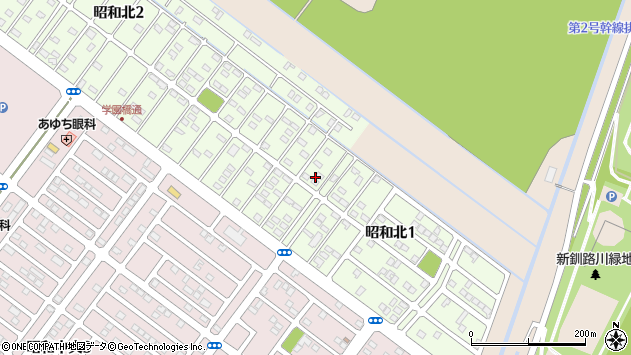 〒084-0901 北海道釧路市昭和北の地図