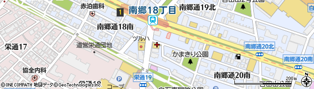 札幌カラー 南郷店周辺の地図