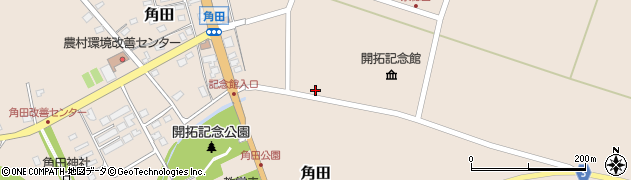 北海道栗山町（夕張郡）角田周辺の地図